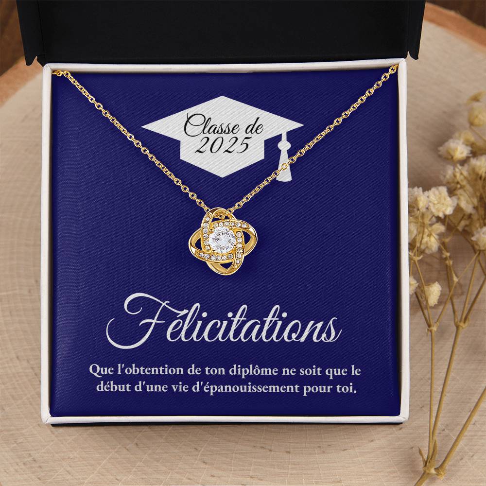 Félicitations - Collier Noeud d'Amour