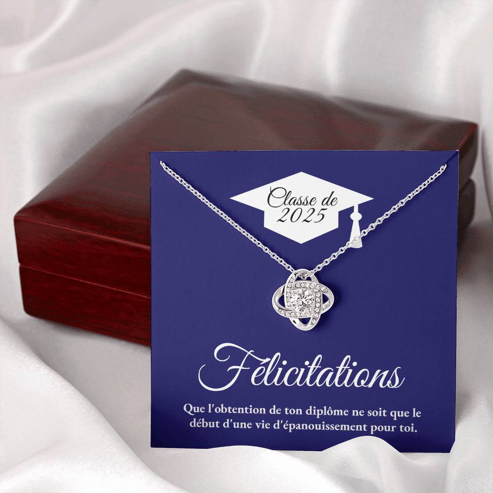 Félicitations - Collier Noeud d'Amour