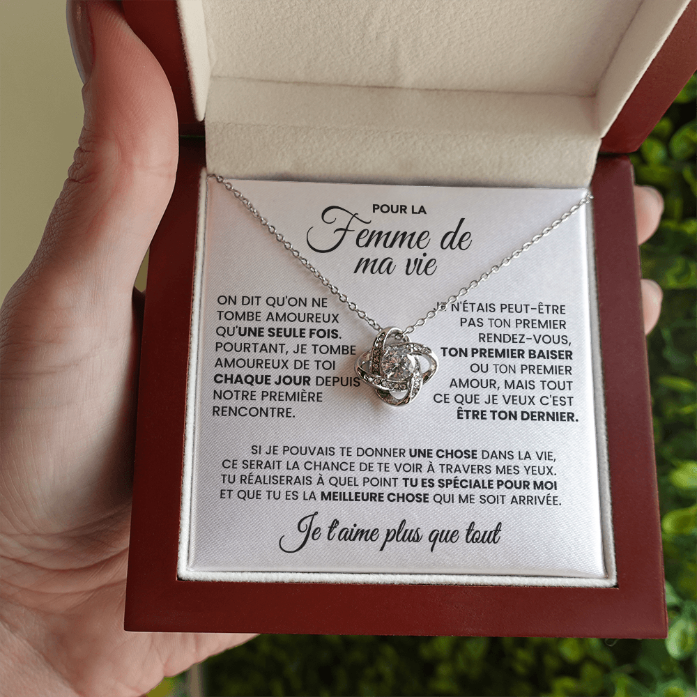 Coffret Cadeau Pour Femme - Je t'aime plus que tout - Collier Noeud d'Amour™
