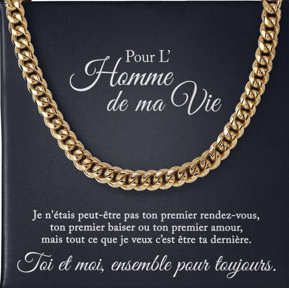 Collier pour l'homme de ma vie - Je veux être ton dernier