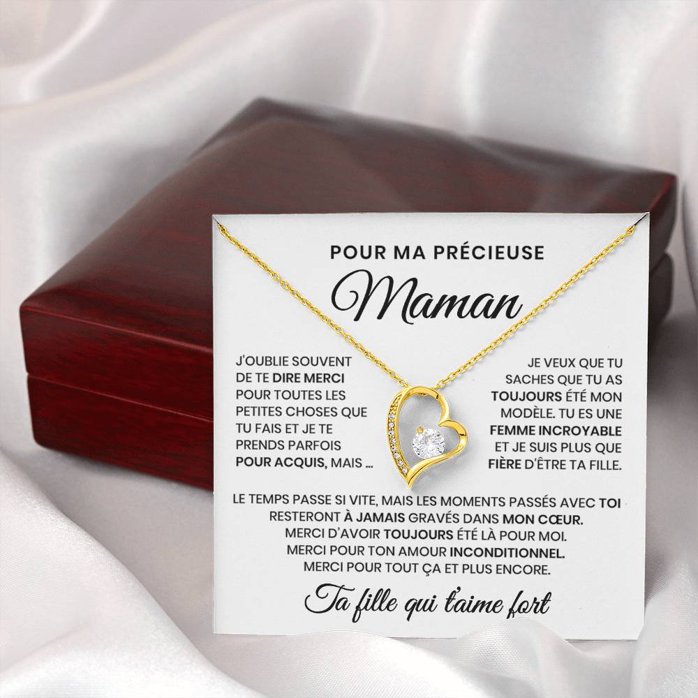 Pour Ma Précieuse Maman - Collier Beauté Éternelle