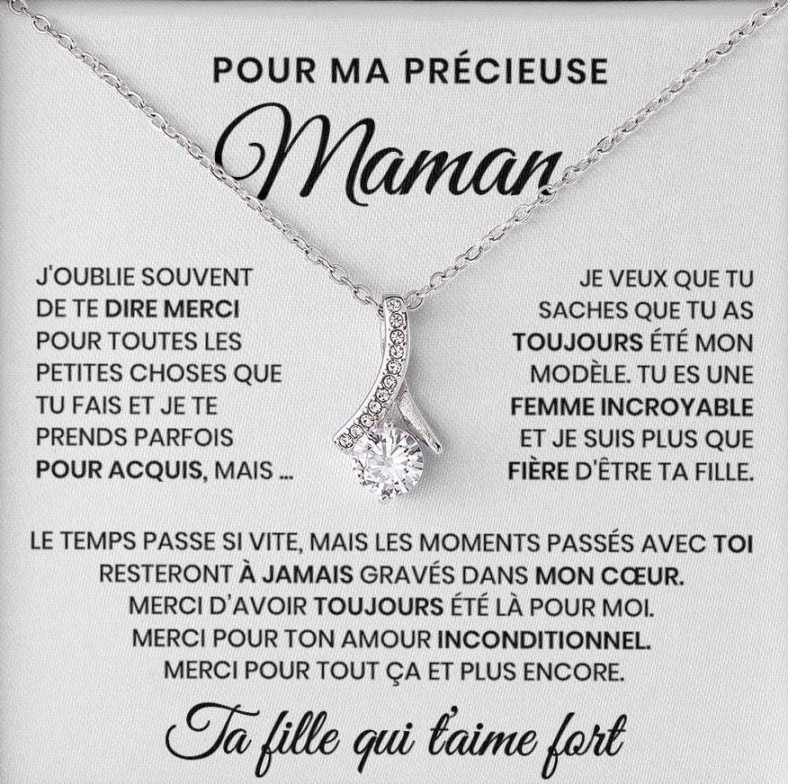Pour Ma Précieuse Maman - Collier Beauté Éternelle
