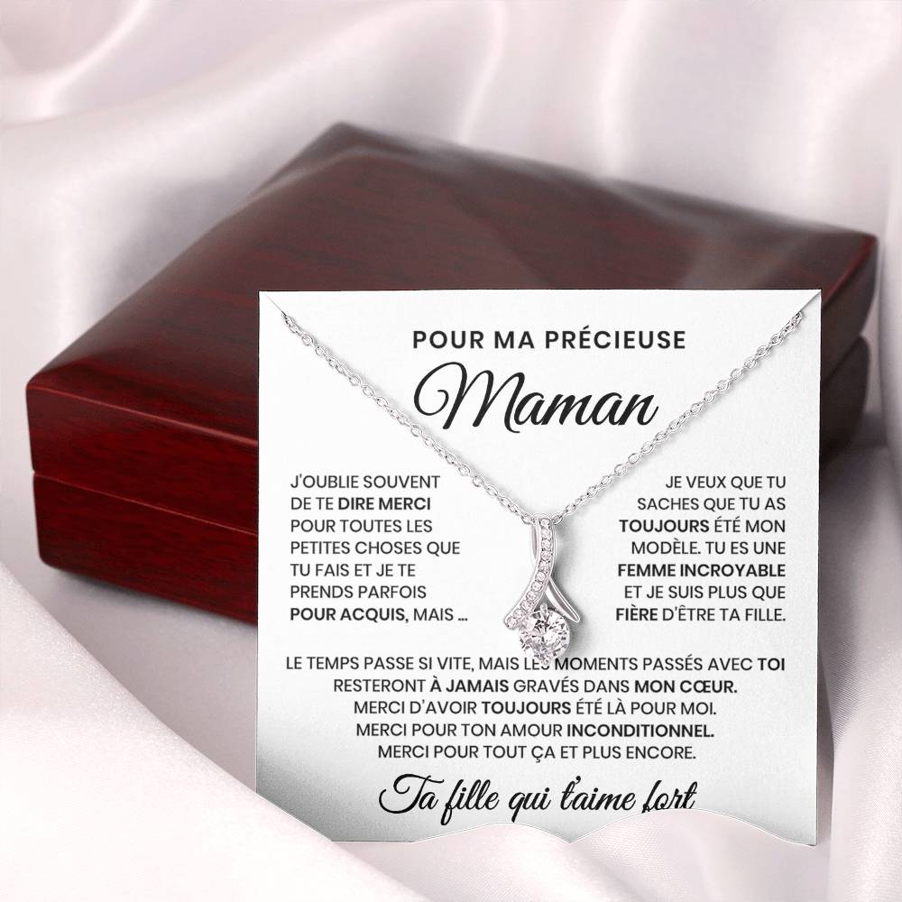 Pour Ma Précieuse Maman - Collier Beauté Éternelle