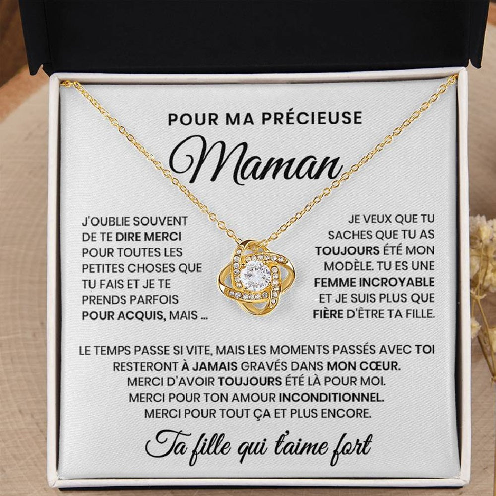 Pour Ma Précieuse Maman - Collier Beauté Éternelle