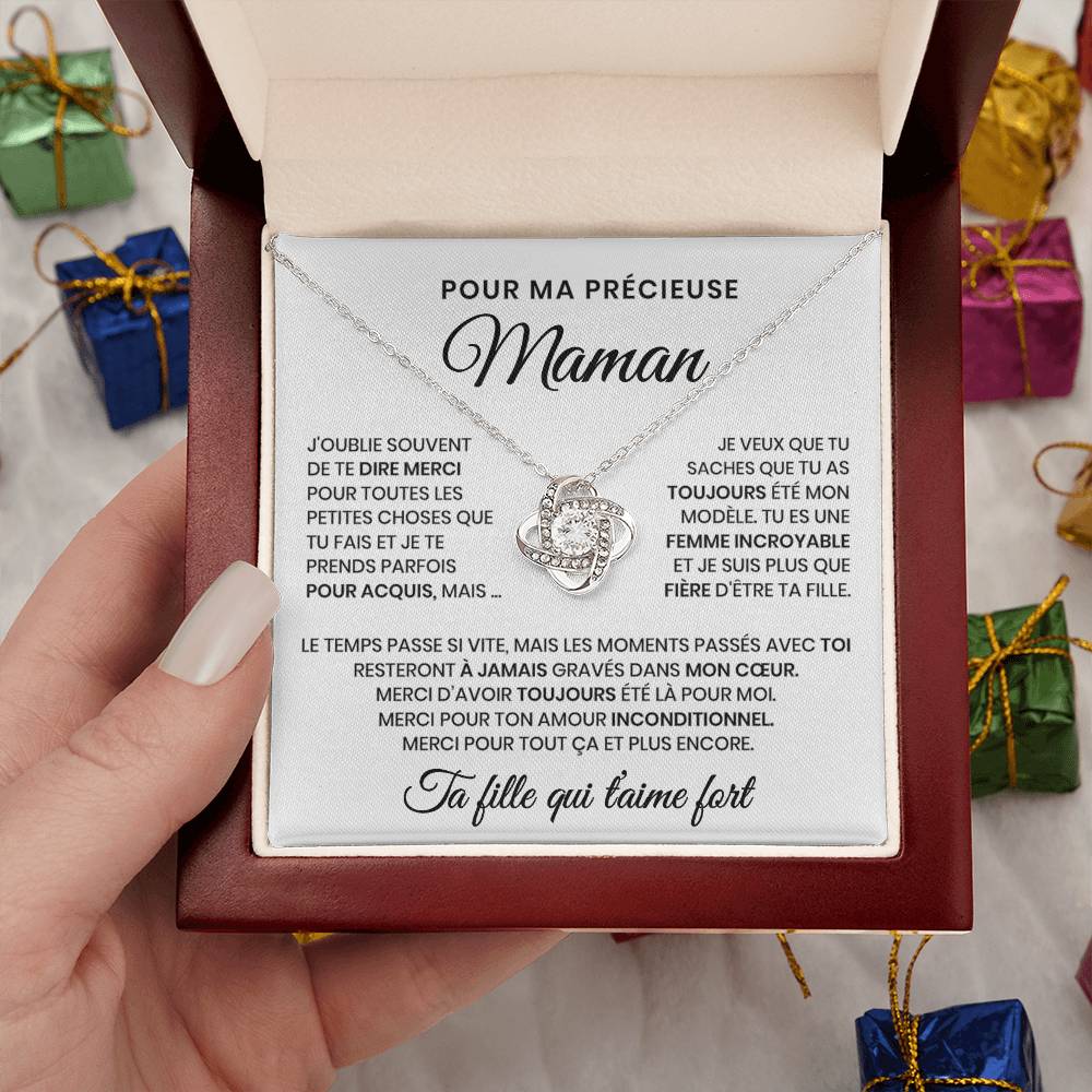 Pour Ma Précieuse Maman - Collier Beauté Éternelle