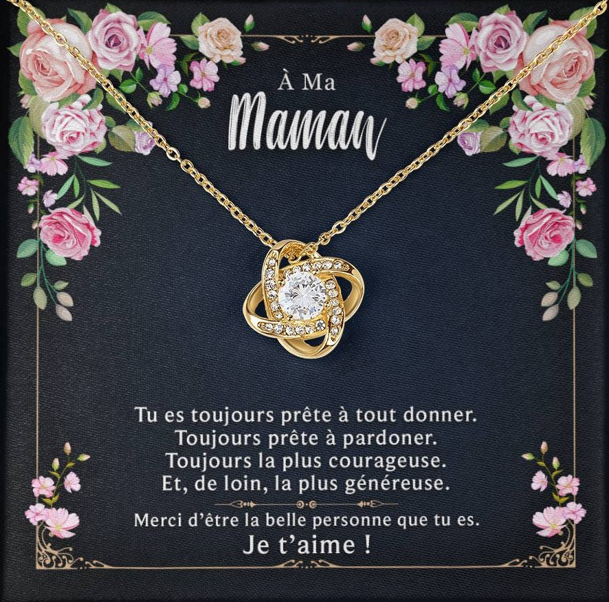 À ma maman - Merci d'être la belle personne que tu es - Collier