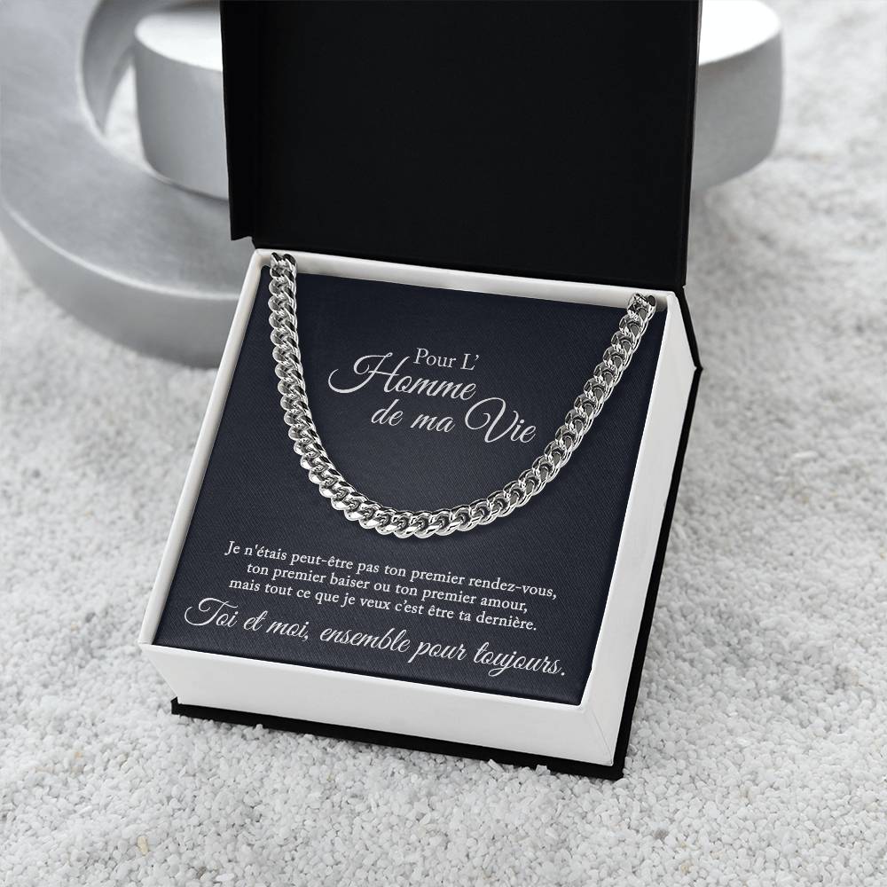 Collier pour l'homme de ma vie - Je veux être ton dernier