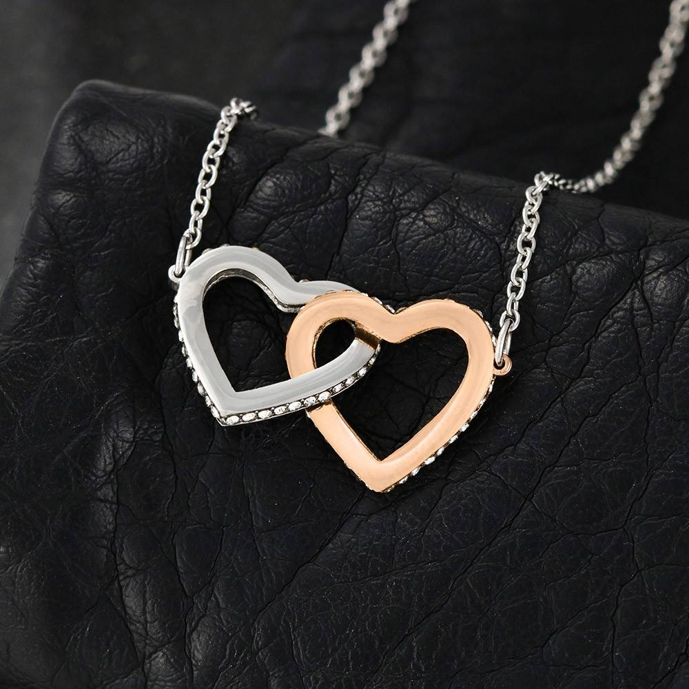 Félicitations pour ton diplôme - Devant toi, tous tes rêves - Collier Coeurs Entrelacés