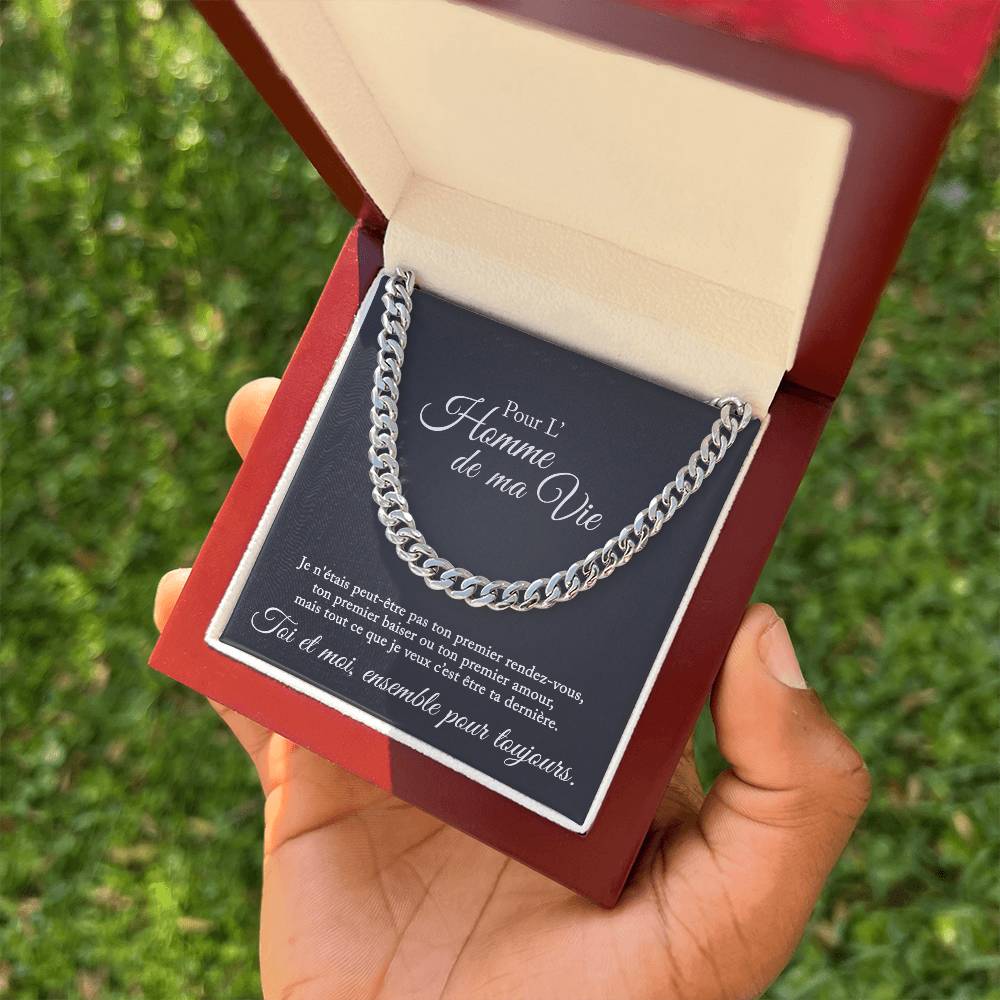 Collier pour l'homme de ma vie - Je veux être ton dernier