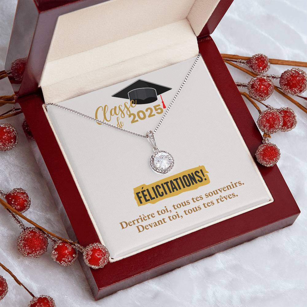 Félicitations! Graduation 2025 | Collier Amour Éternel