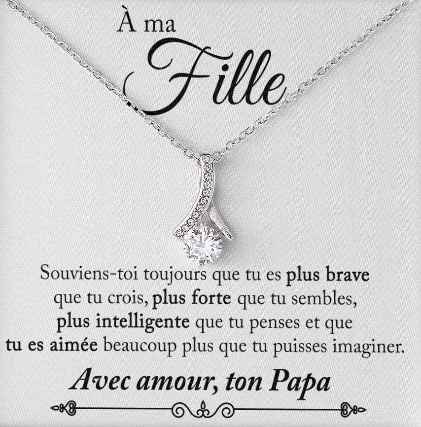Collier Pour Ma Fille | De Ton Papa Qui T'aime