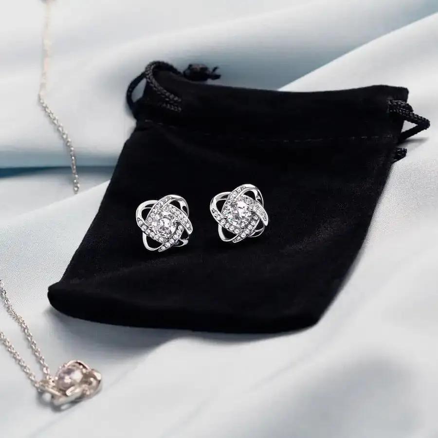 Boucles d'oreilles Noeud d'Amour