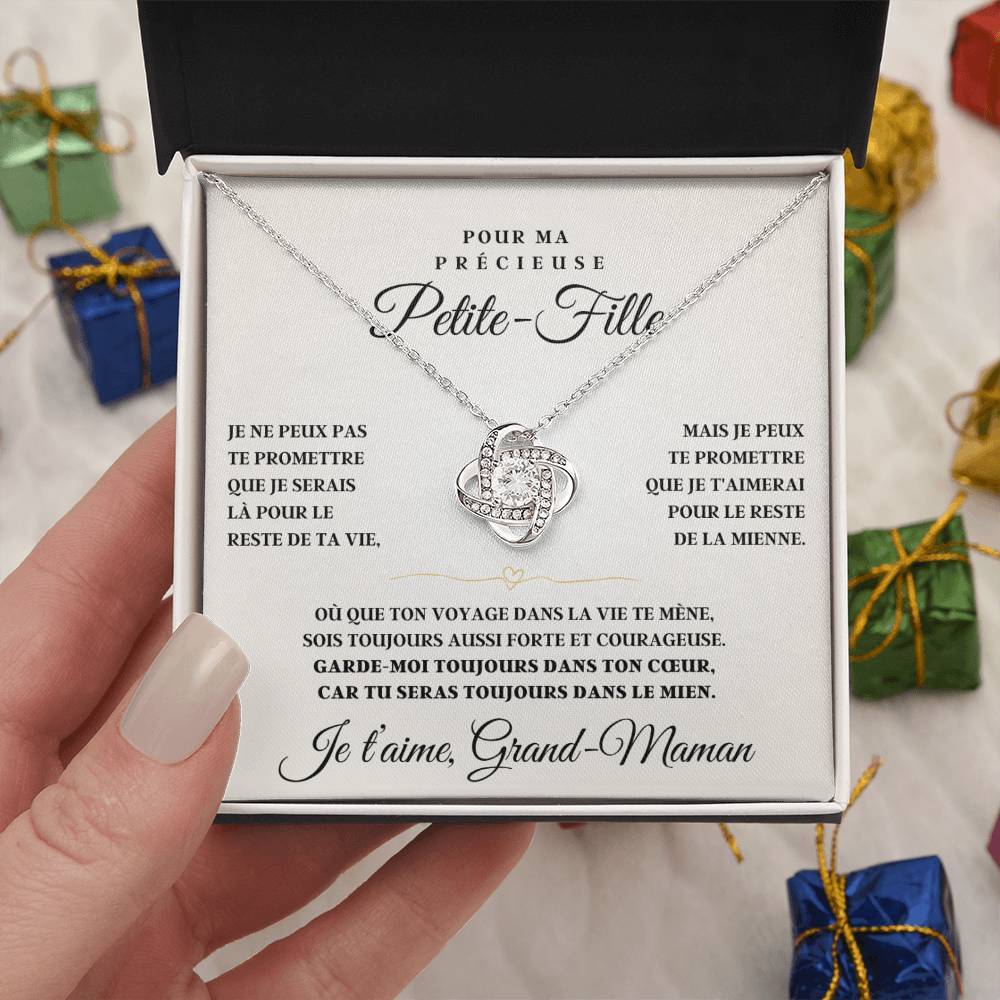 Ensemble de bijoux pour petite fille - Collier personnalisée avec un coffret en acajou et une petite pensée