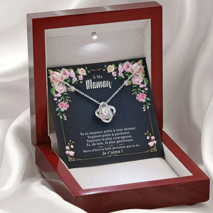 Collier Mère Fille - Merci d'être la belle personne que tu es - La Petite Pensée