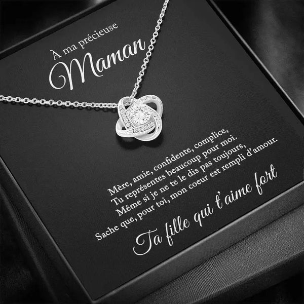 Ce collier pour maman est le cadeau idéal pour lui dire merci pour tout ce qu'elle à fait pour vous.