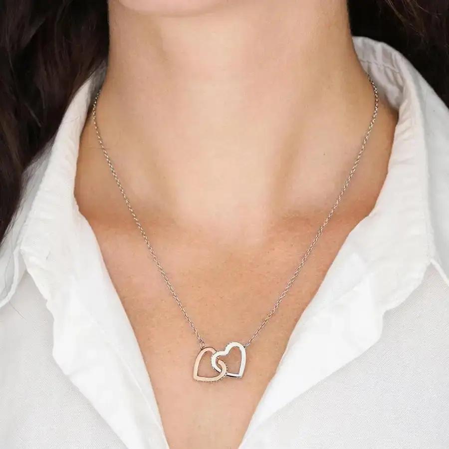 Félicitations pour ton diplôme - Devant toi, tous tes rêves - Collier Coeurs Entrelacés - La Petite Pensée
