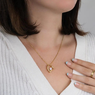 Cadeau De Graduation Personnalisé Pour Femme | Collier Coeur En Or