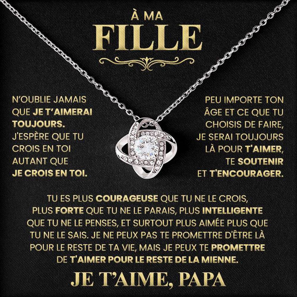 Collier Pour Ma Fille - Je T'aime Papa