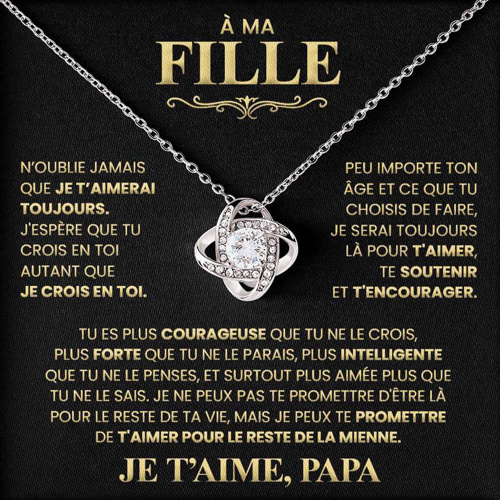 Cadeau Pour Ma Fille - De ton papa qui t'aime - Collier Amour Infini™