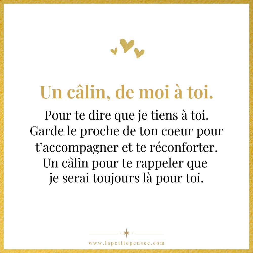 Carte Message - Bague Câlin