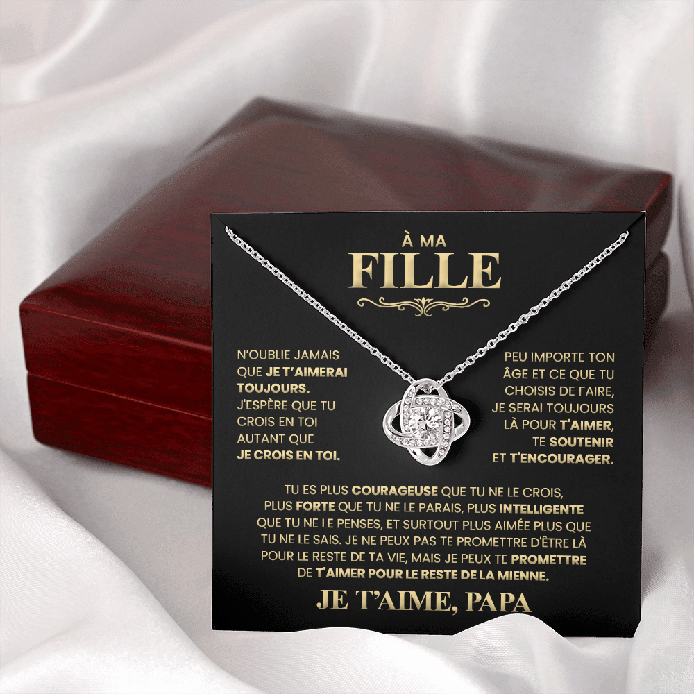 Cadeau Pour Ma Fille - De ton papa qui t'aime - Collier Amour Infini™