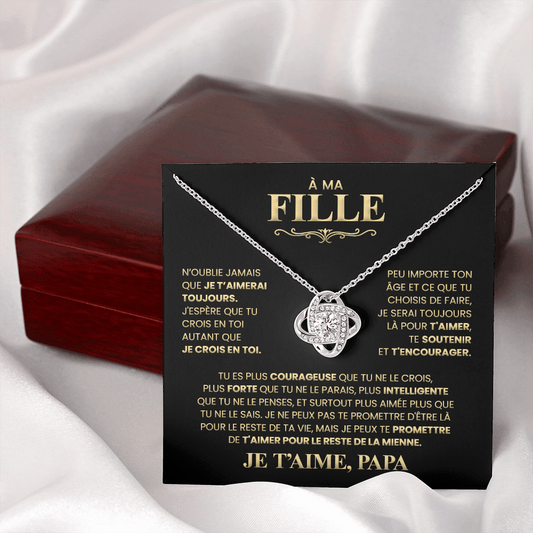 Cadeau Pour Ma Fille - De ton papa qui t'aime - Collier Amour Infini™