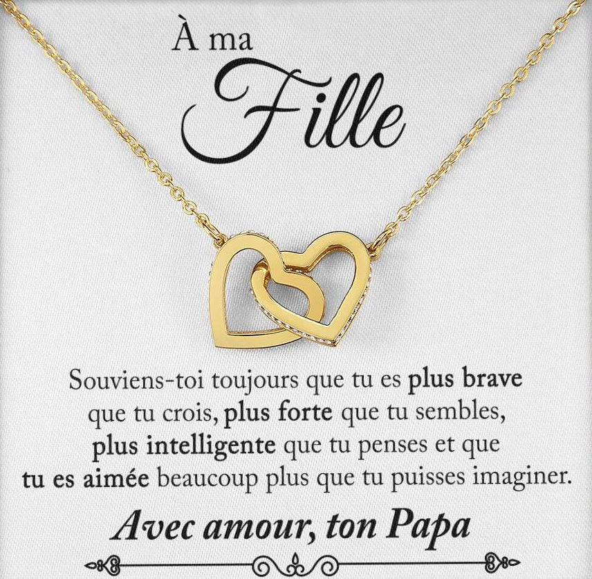 Collier Pour Ma Fille - Avec amour, ton Papa