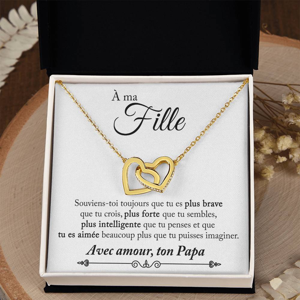 Collier Pour Ma Fille - Avec amour, ton Papa