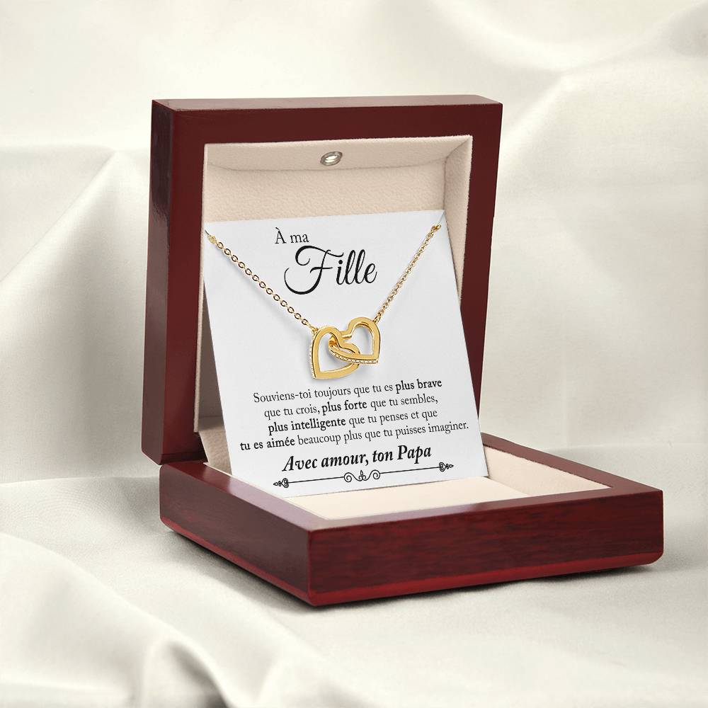 Collier Pour Ma Fille - Avec amour, ton Papa