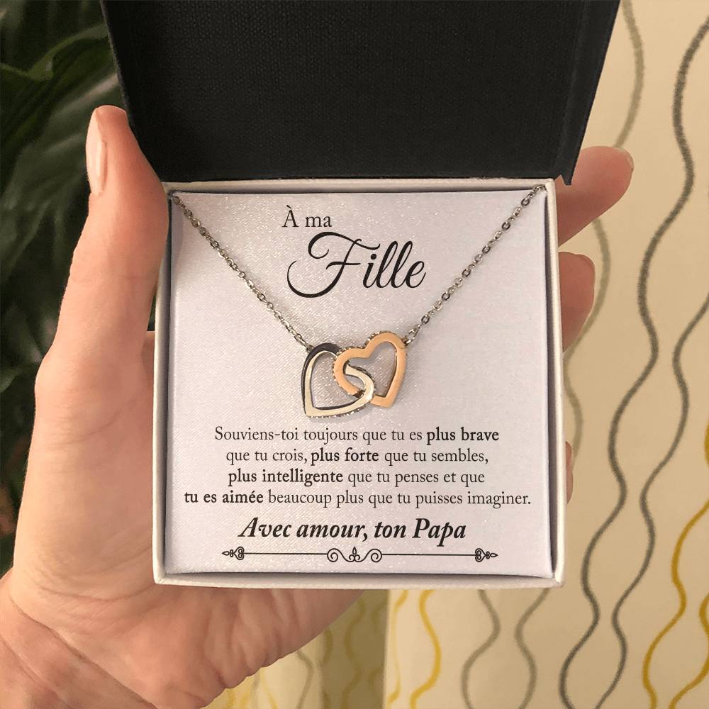 Collier Pour Ma Fille - Avec amour, ton Papa