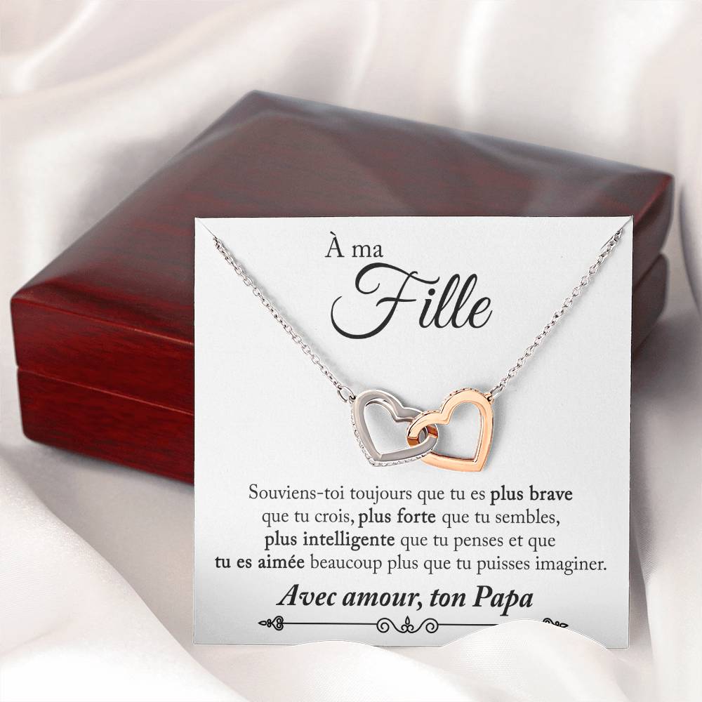 Collier Pour Ma Fille - Avec amour, ton Papa