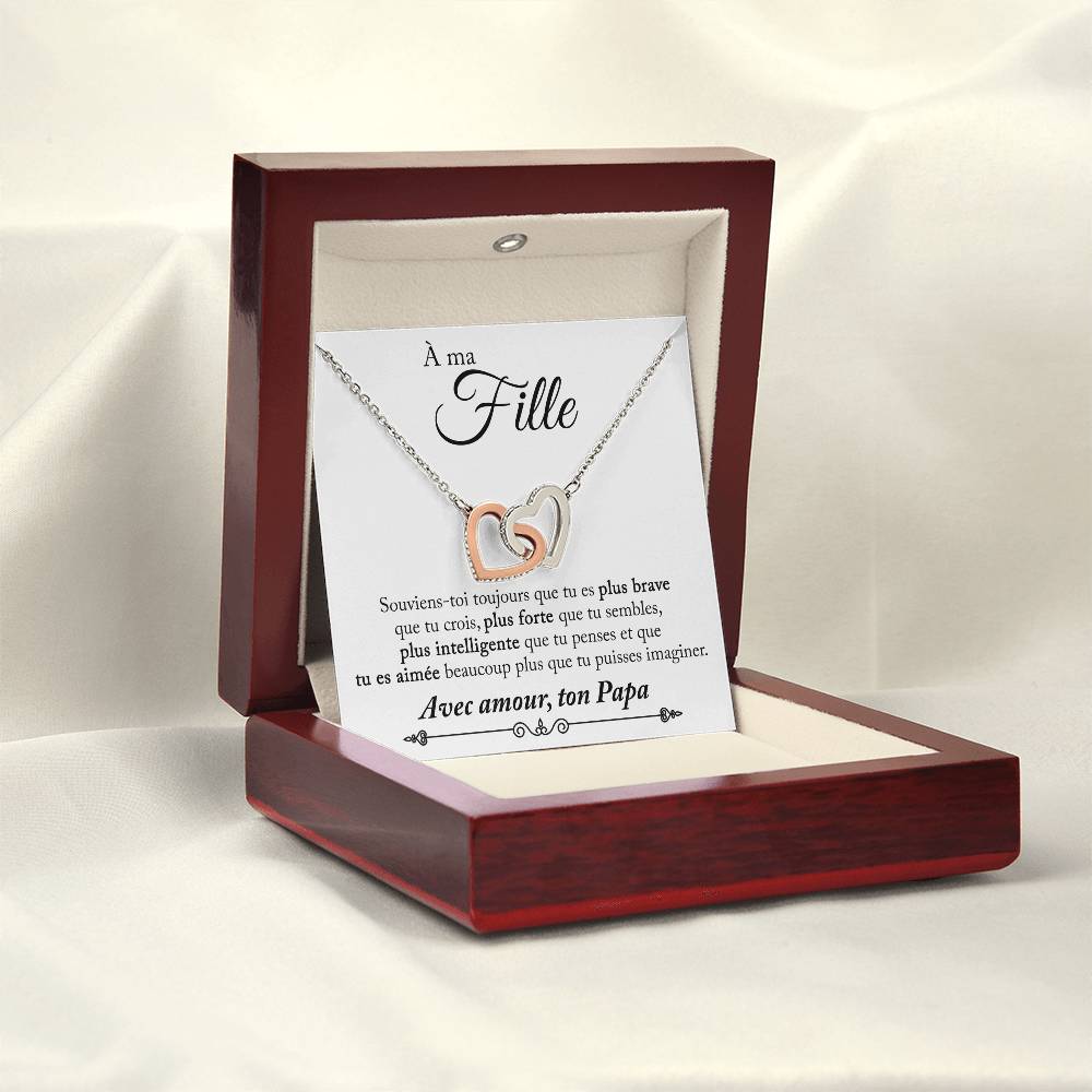 Collier Pour Ma Fille - Avec amour, ton Papa
