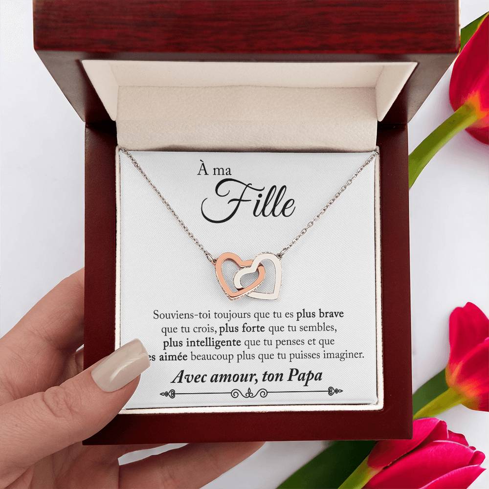 Collier Pour Ma Fille - Avec amour, ton Papa