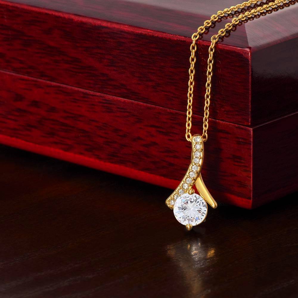 Pour Ma Précieuse Petite Fille - Collier Coeurs Entrelacés En Or Jaune 18K
