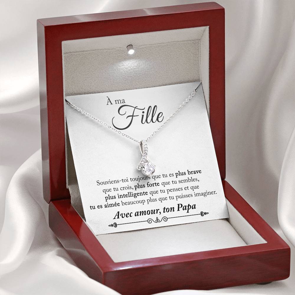 Collier Pour Ma Fille - Avec amour, ton Papa