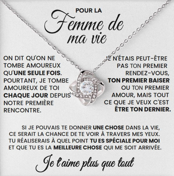 Collier Pour Mon Partenaire - Je t'aime Plus Que Tout