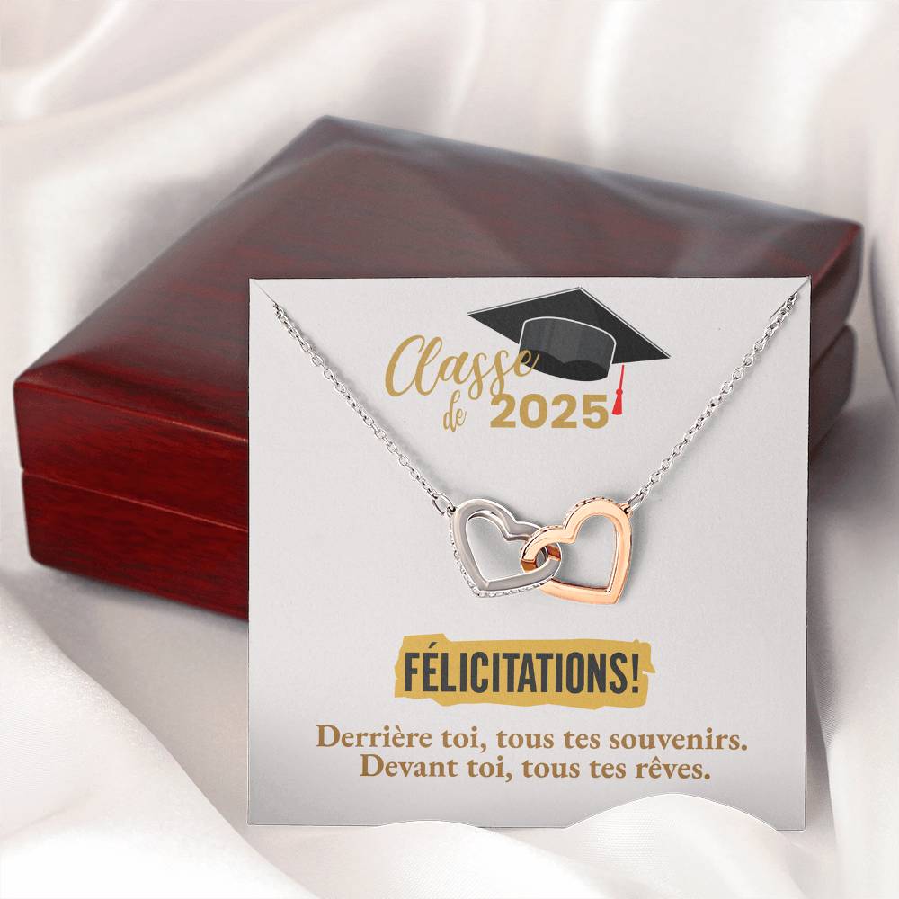 Félicitations! Graduation 2025 | Collier Amour Éternel