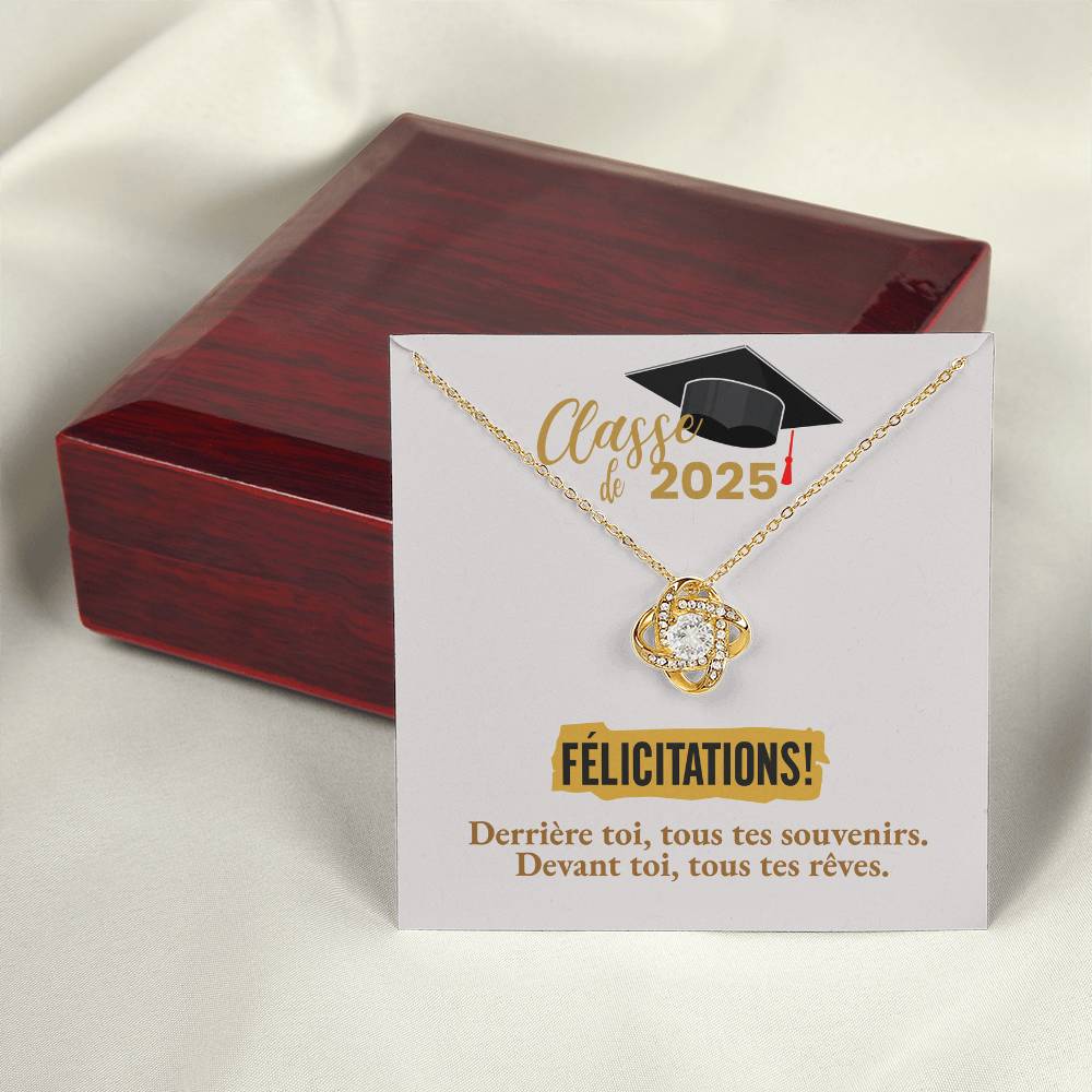 Félicitations! Graduation 2025 | Collier Amour Éternel