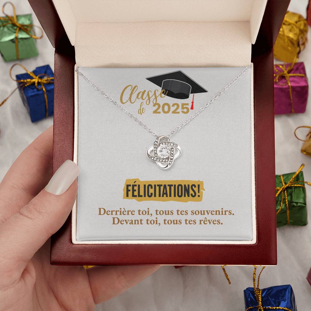 Félicitations! Graduation 2025 | Collier Amour Éternel