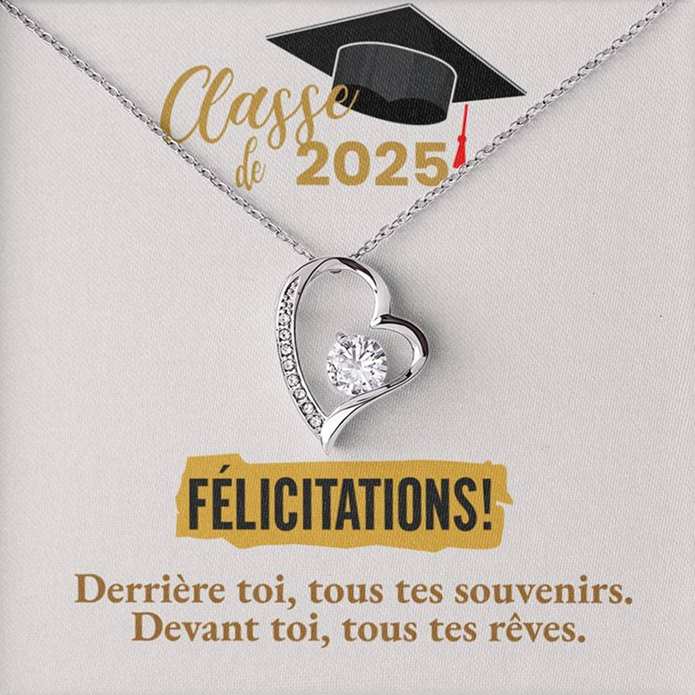 Félicitations! Graduation 2025 | Collier Amour Éternel