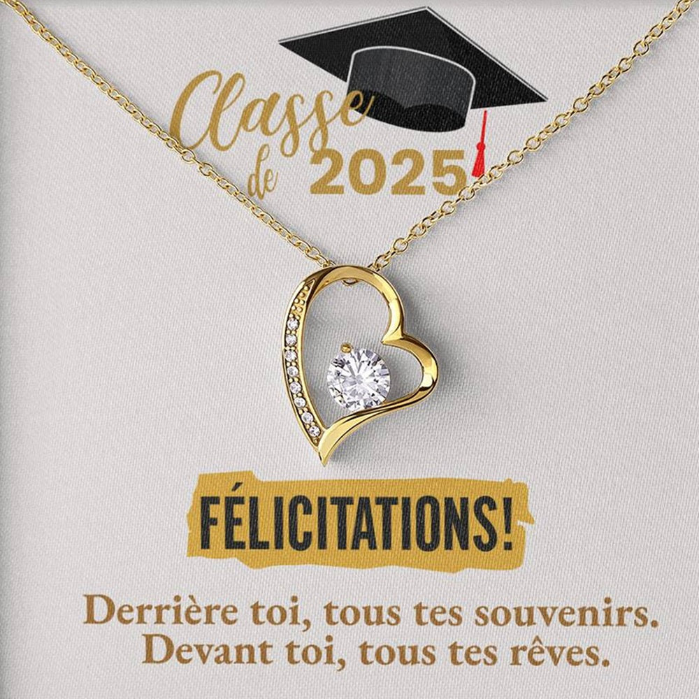 Félicitations! Graduation 2025 | Collier Amour Éternel
