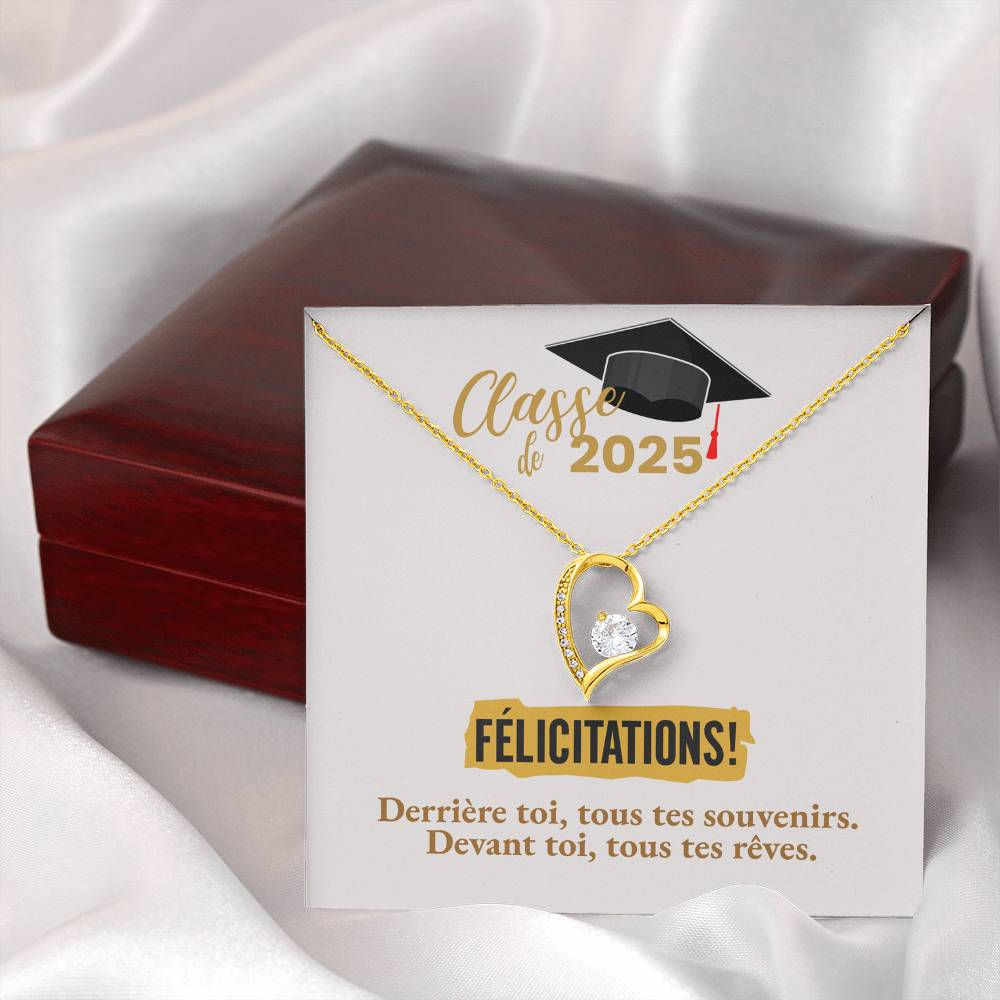 Félicitations! Graduation 2025 | Collier Amour Éternel