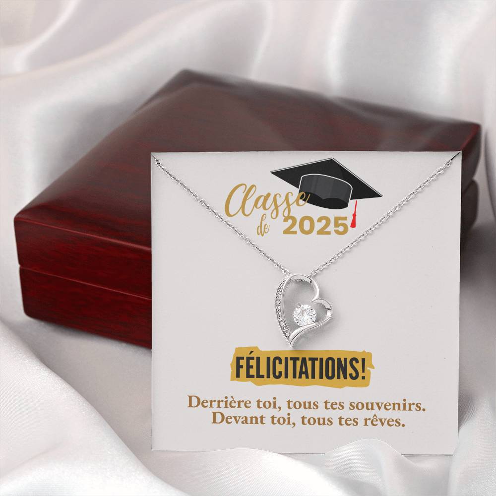 Félicitations! Graduation 2025 | Collier Amour Éternel