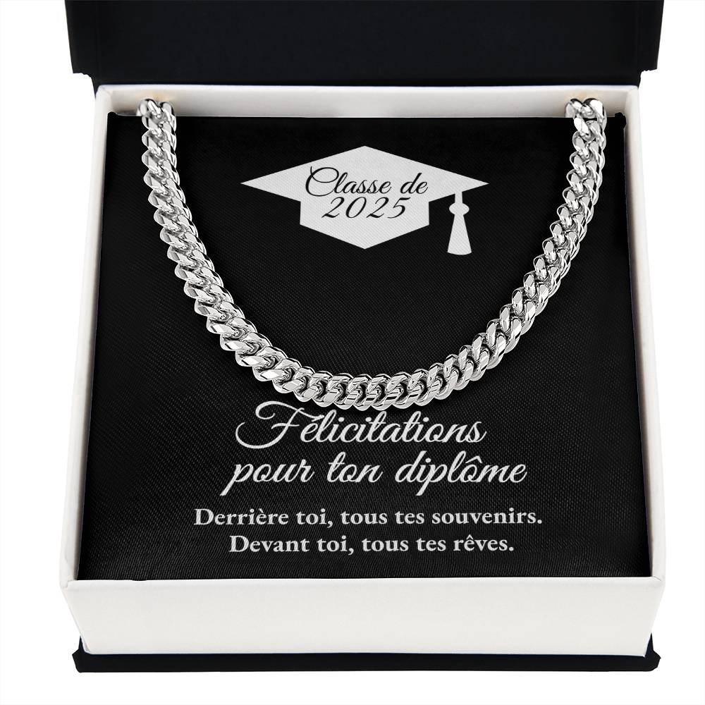 Cadeau de graduation | Collier coeurs entrelacés