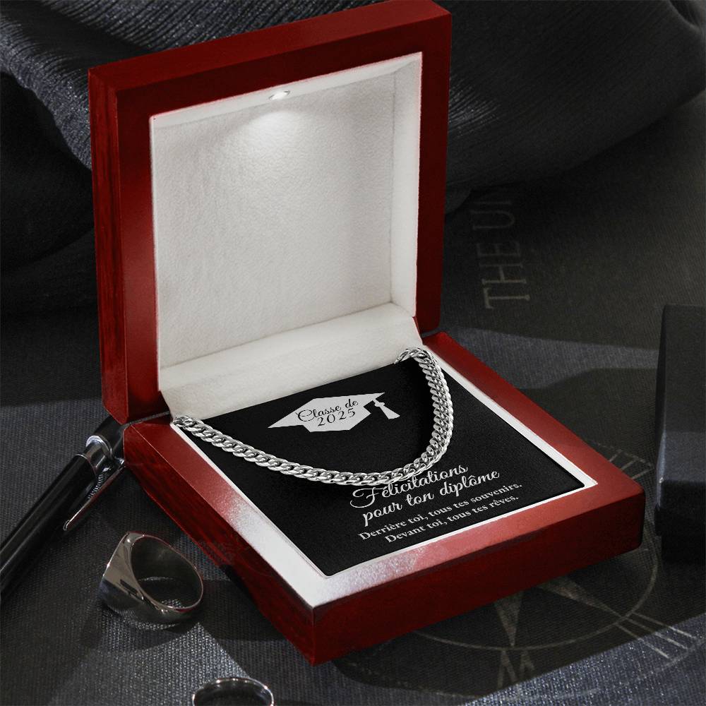 Cadeau de graduation | Collier coeurs entrelacés