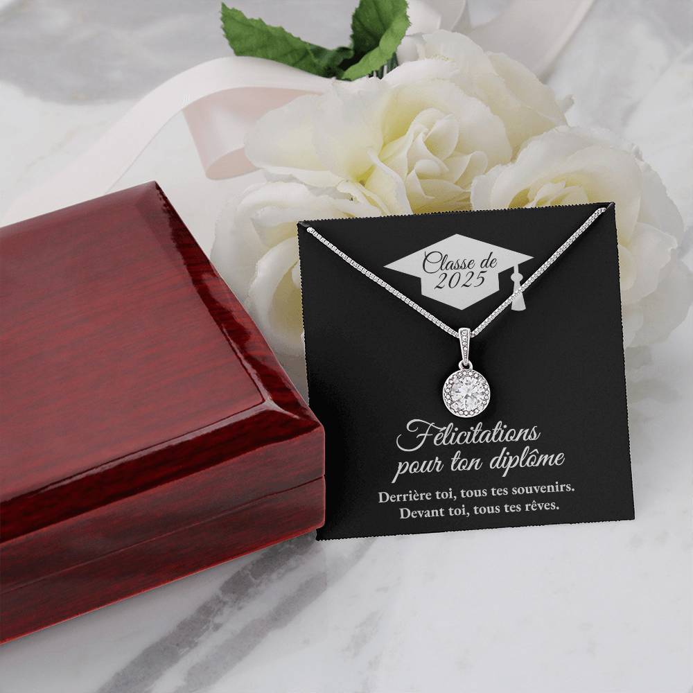 Cadeau de graduation | Collier coeurs entrelacés