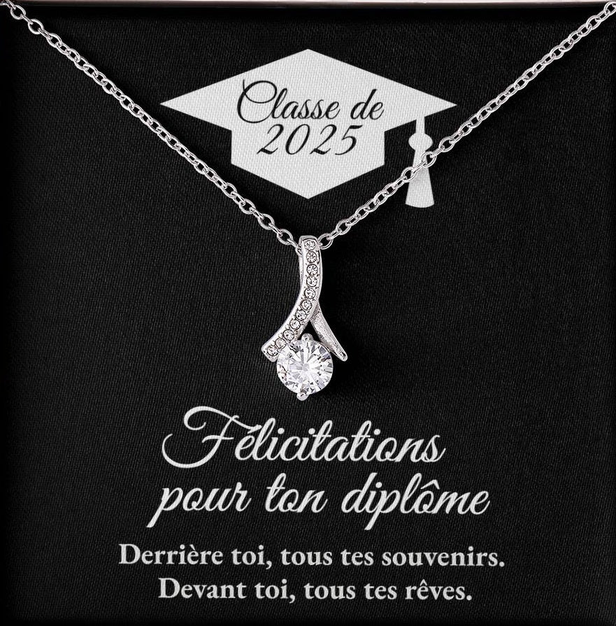 Cadeau de graduation | Collier coeurs entrelacés