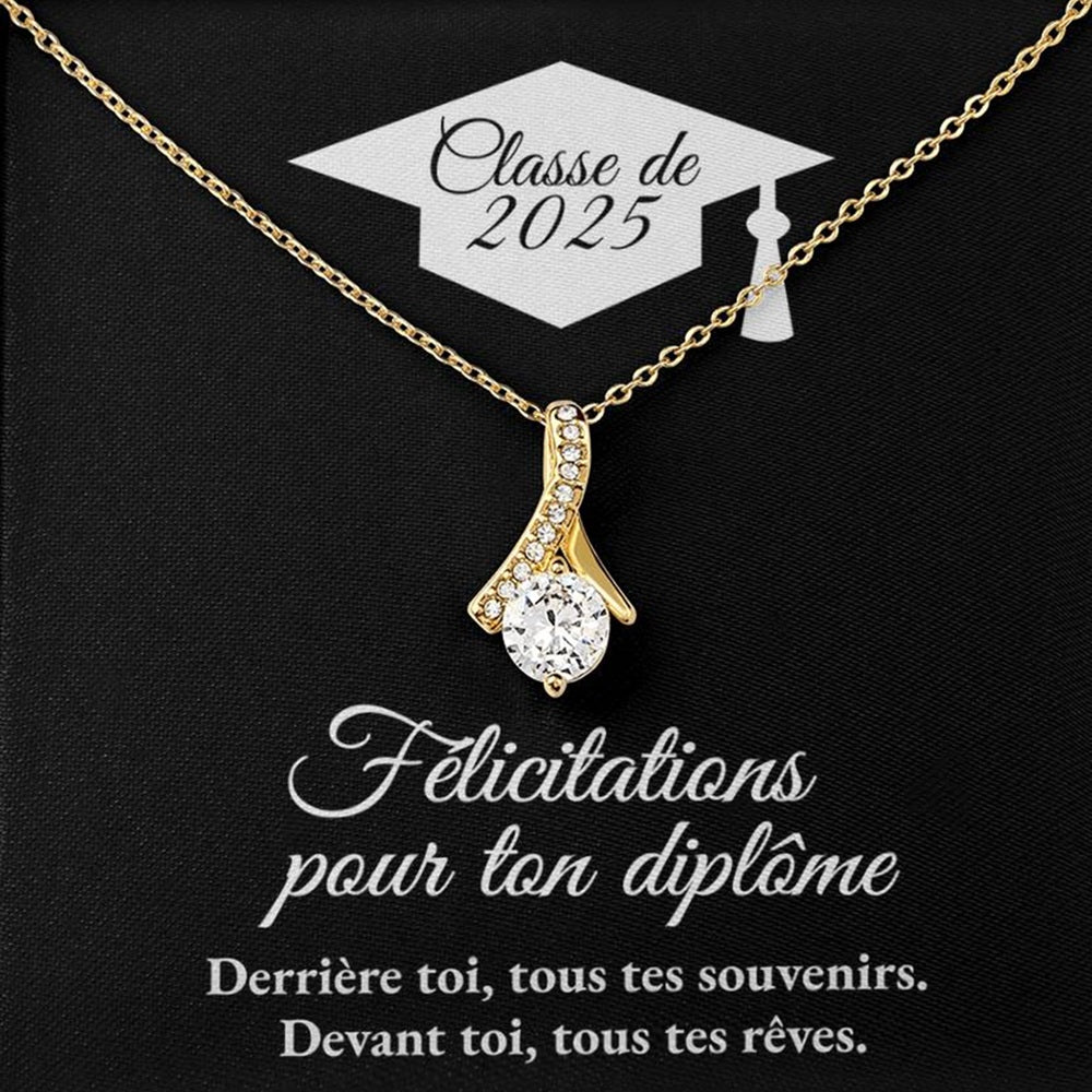 Cadeau de graduation | Collier coeurs entrelacés