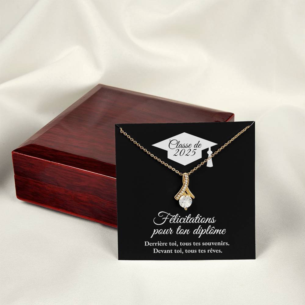 Cadeau de graduation | Collier coeurs entrelacés