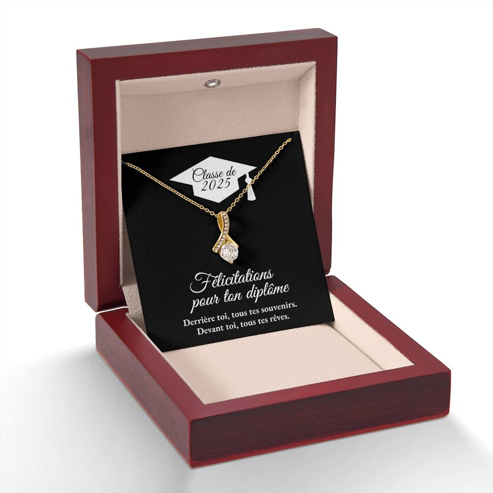 Cadeau de graduation | Collier coeurs entrelacés